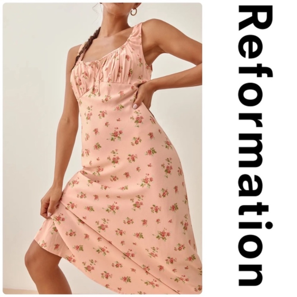 Reformation Lauryl Floral Midi Dress in Size 8 ๐ - Picture 3 of 11